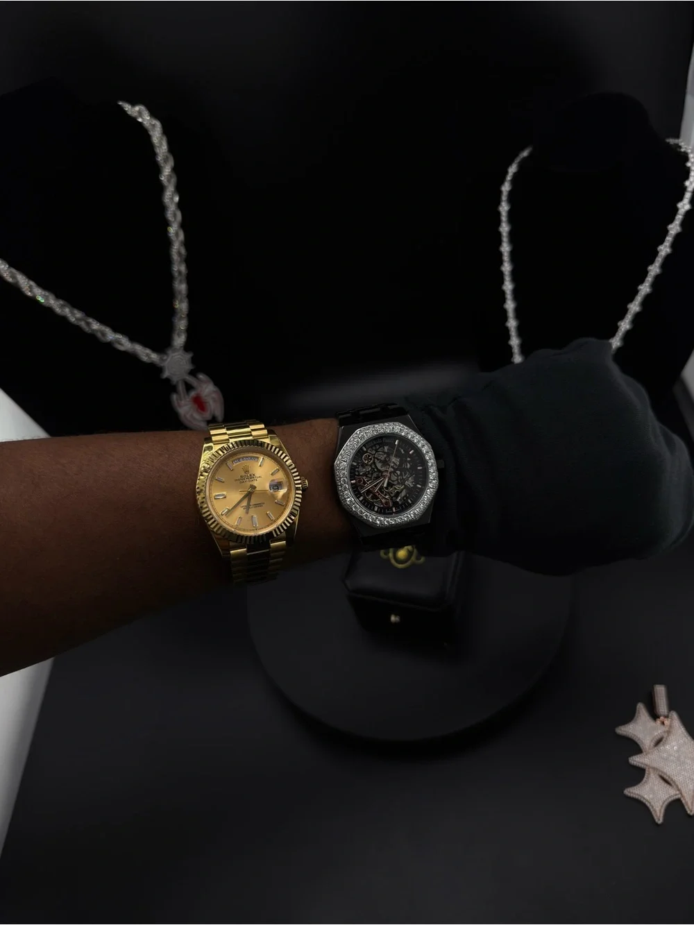 Men’s Iced Out Moissinate Watch